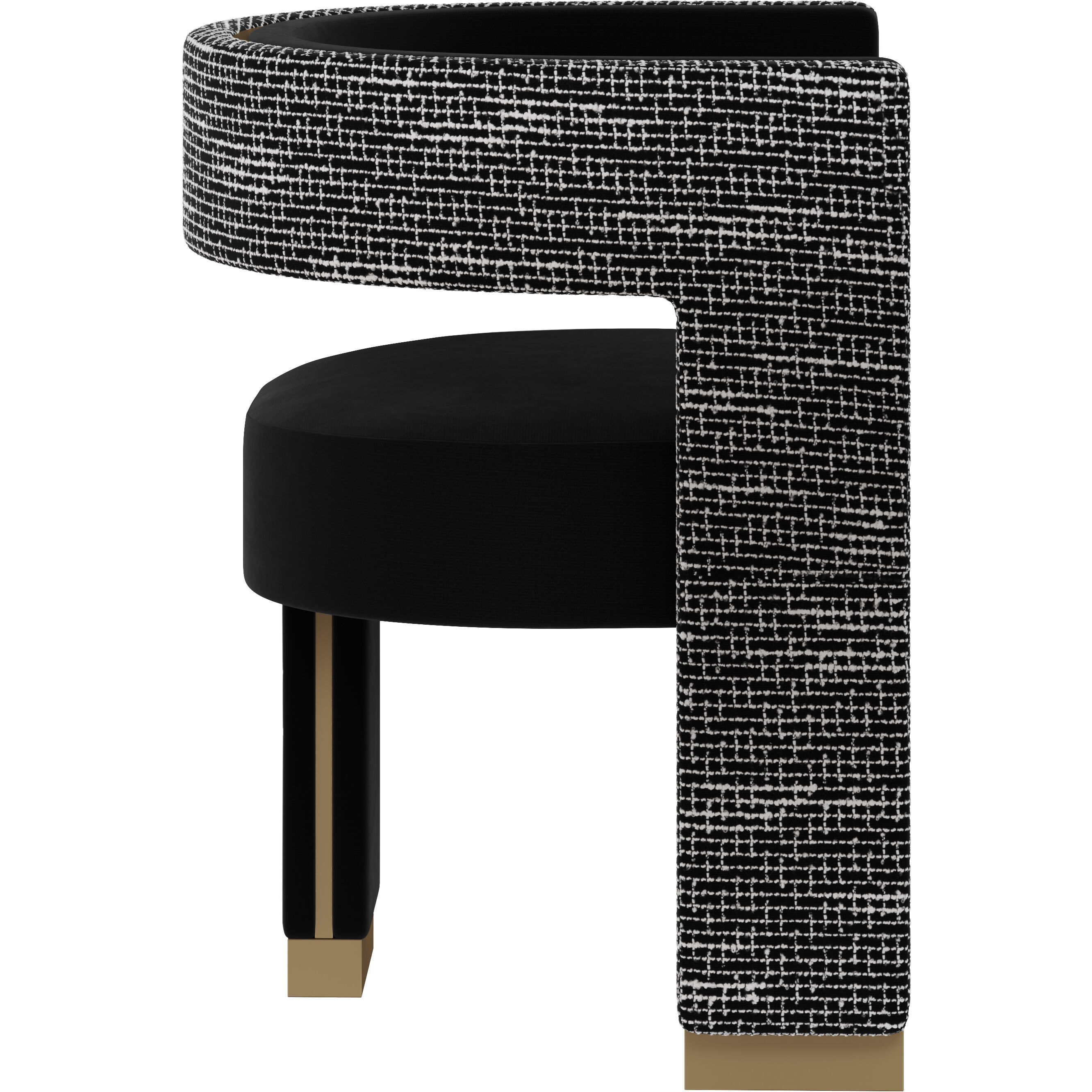 Adamina Abbington Black / Hobbes Night Dining Armchair